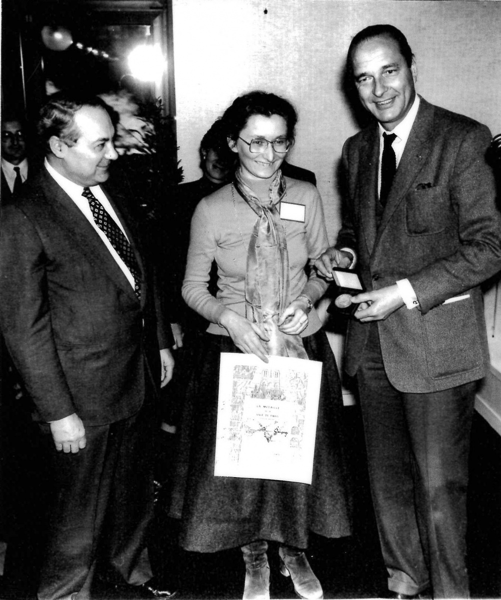 Jean Blat, Henriette Sauvage et Jacques Chirac