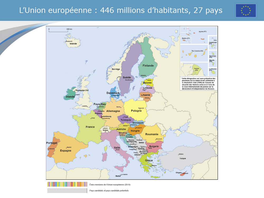 <div>États membres de l'UE (2019)</div><div>Source : europa.eu</div>